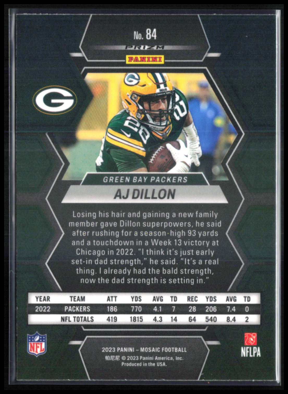 AJ Dillon Reactive Yellow