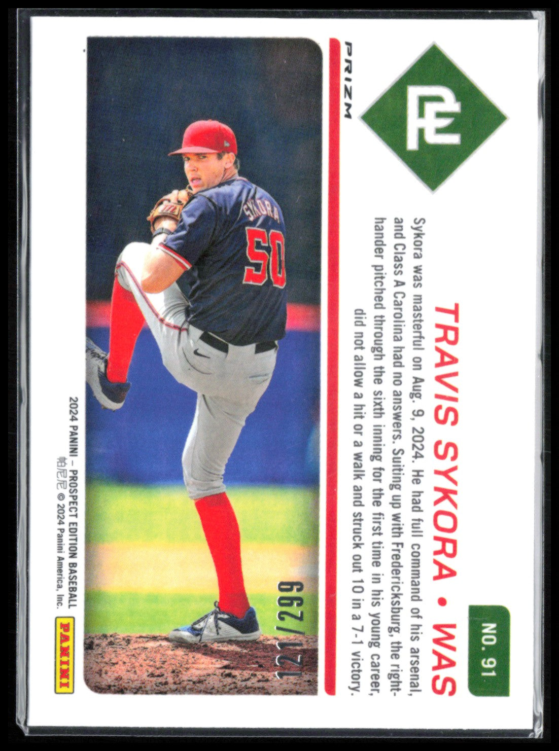 Travis Sykora Prospect Ticket Blue /299