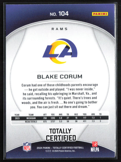 Blake Corum RC