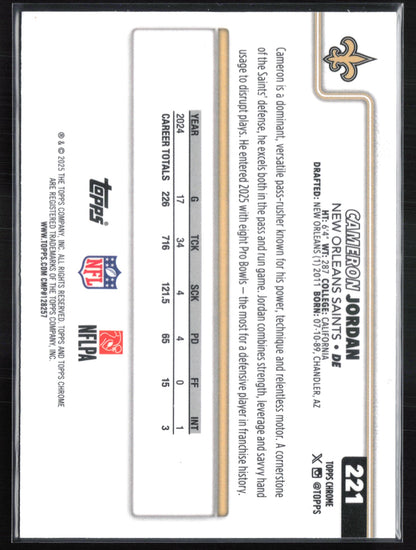Cameron Jordan Pigskin Parallel