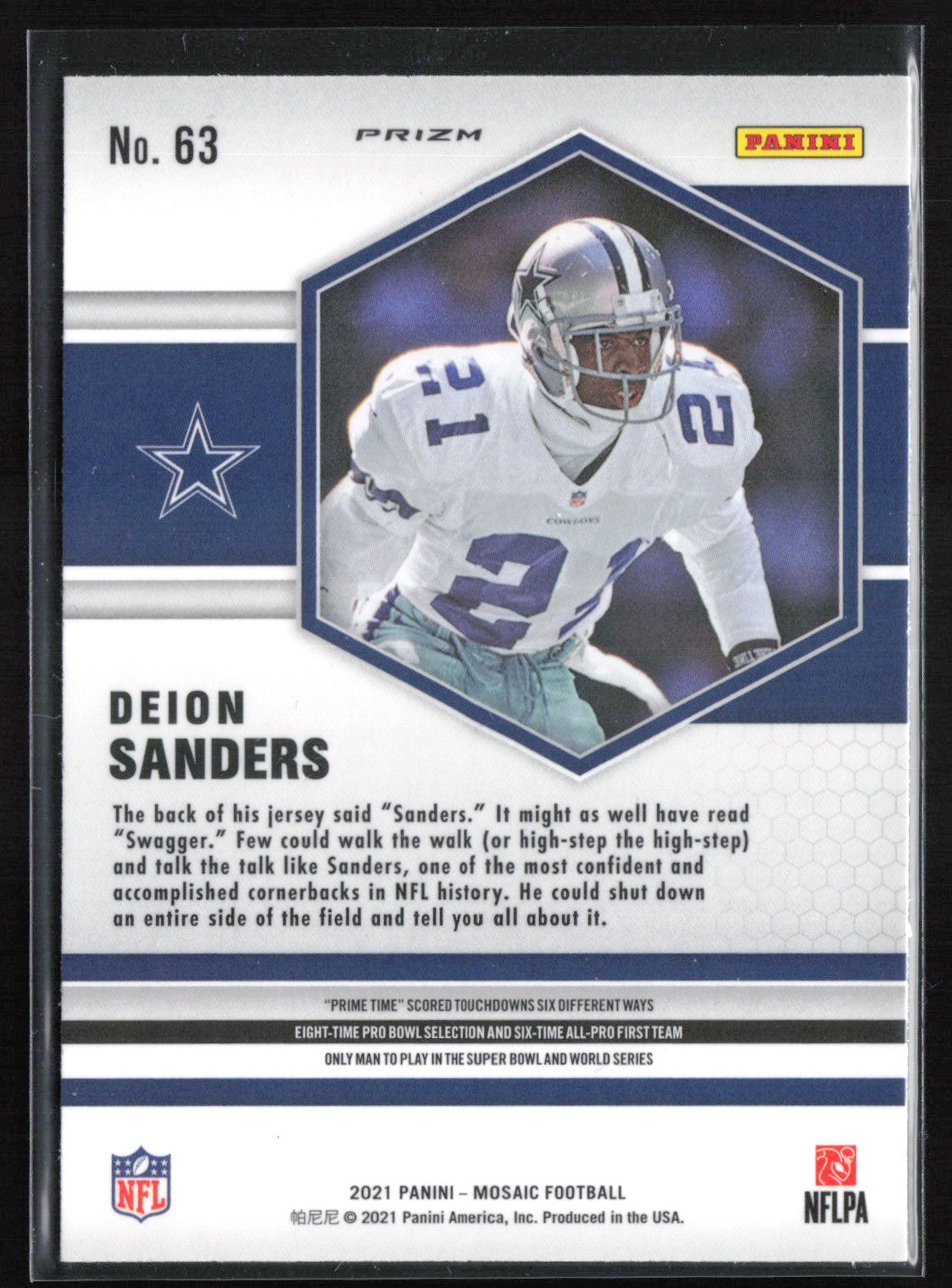 Deion Sanders Mosaic Prizm