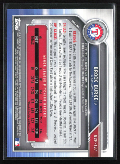 Brock Burke 1st Bowman mojo