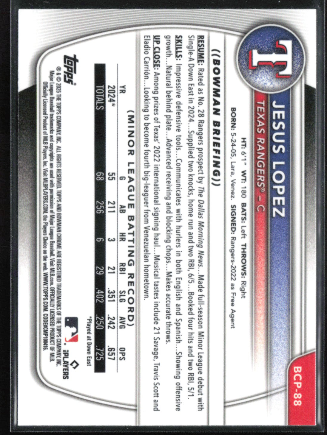 Jesus Lopez 1st Bowman