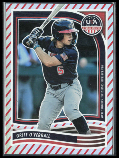 Griff O'Ferrall Red White Stripe