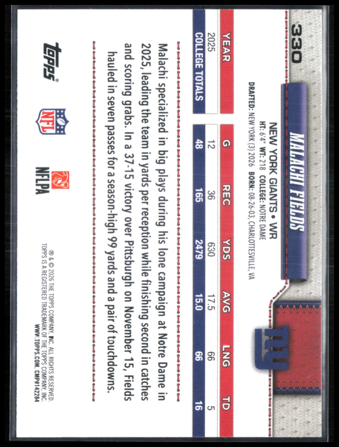 Malachi Fields RC