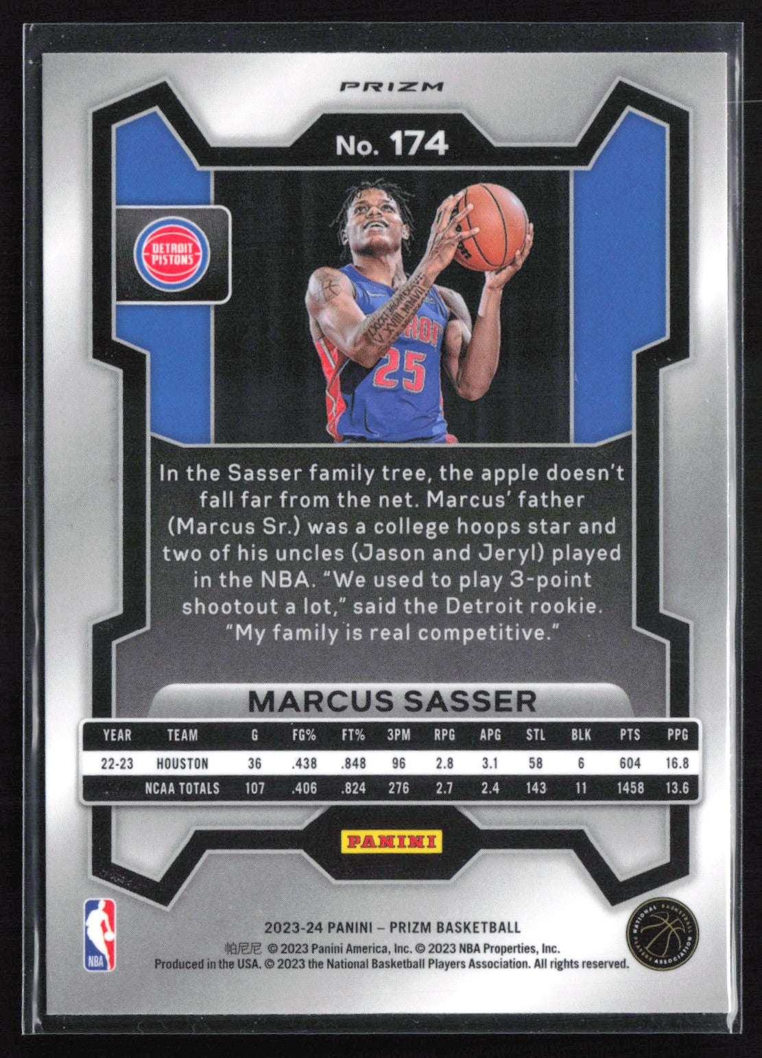 Marcus Sasser RC Green Prizm