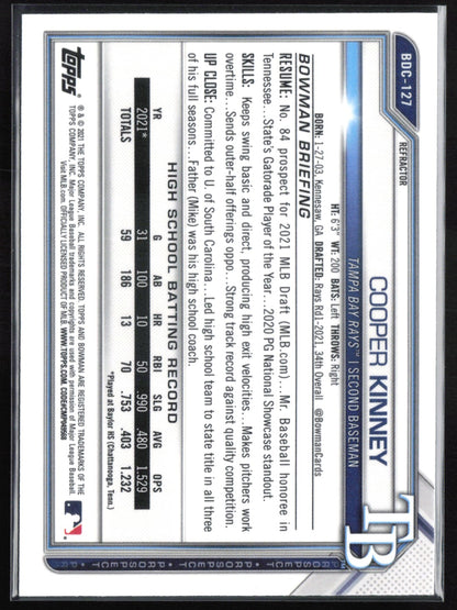 Cooper Kinney 1st Bowman Refractor
