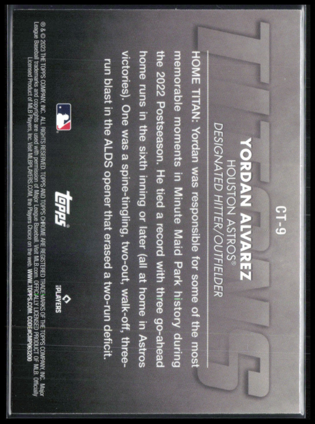 Yordan Alvarez Titans