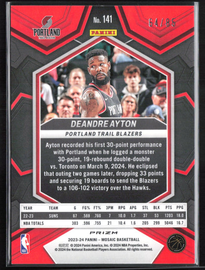 Deandre Ayton Blue Fast Break /85