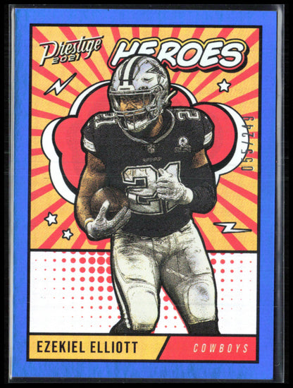 Ezekiel Elliott Blue /249 2021 Prestige Heroes