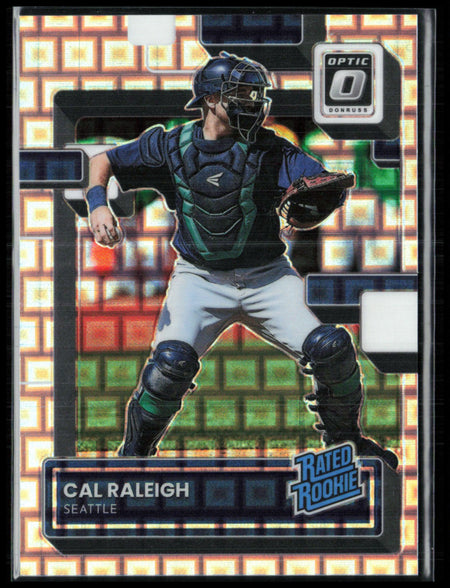 2022 Donruss Optic Prizm 39 Cal Raleigh RC Pandora /99 77/99 