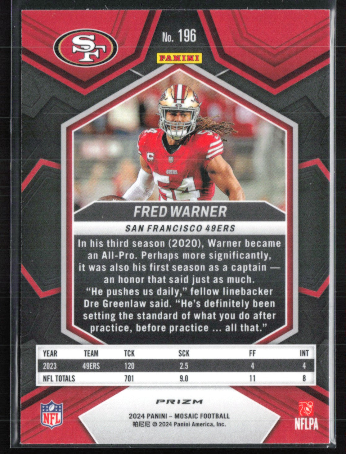 Fred Warner Pink Camo