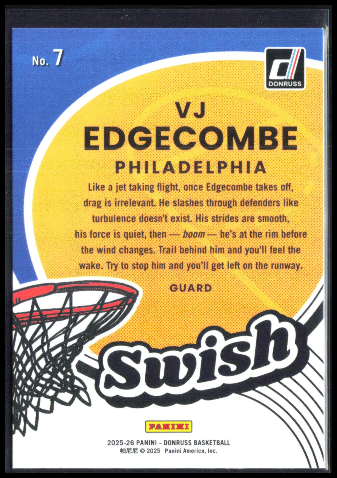 VJ Edgecombe RC Swish