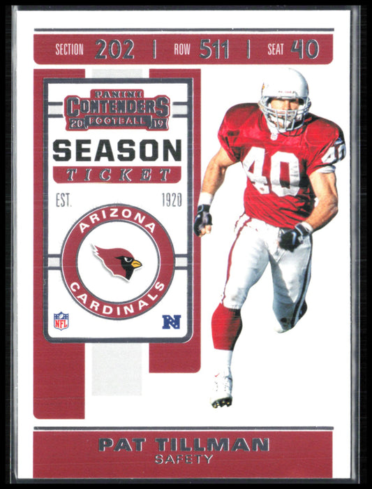 Pat Tillman 2019 Panini Contenders Season Ticket