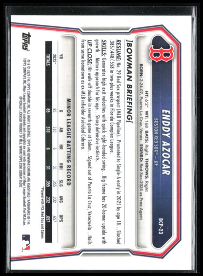 Enddy Azocar 1st Bowman Reptilian Refractor