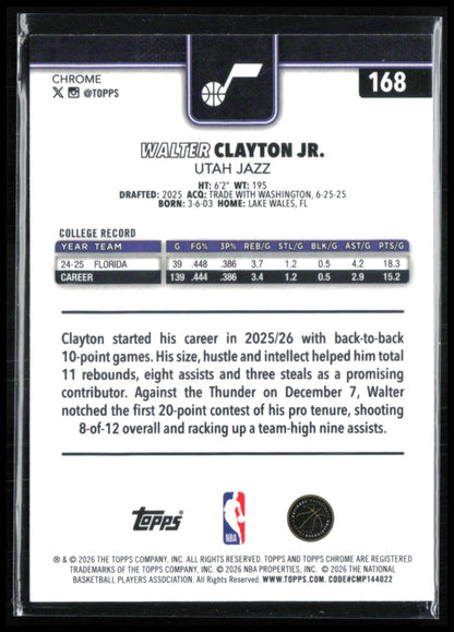 Walter Clayton Jr RC