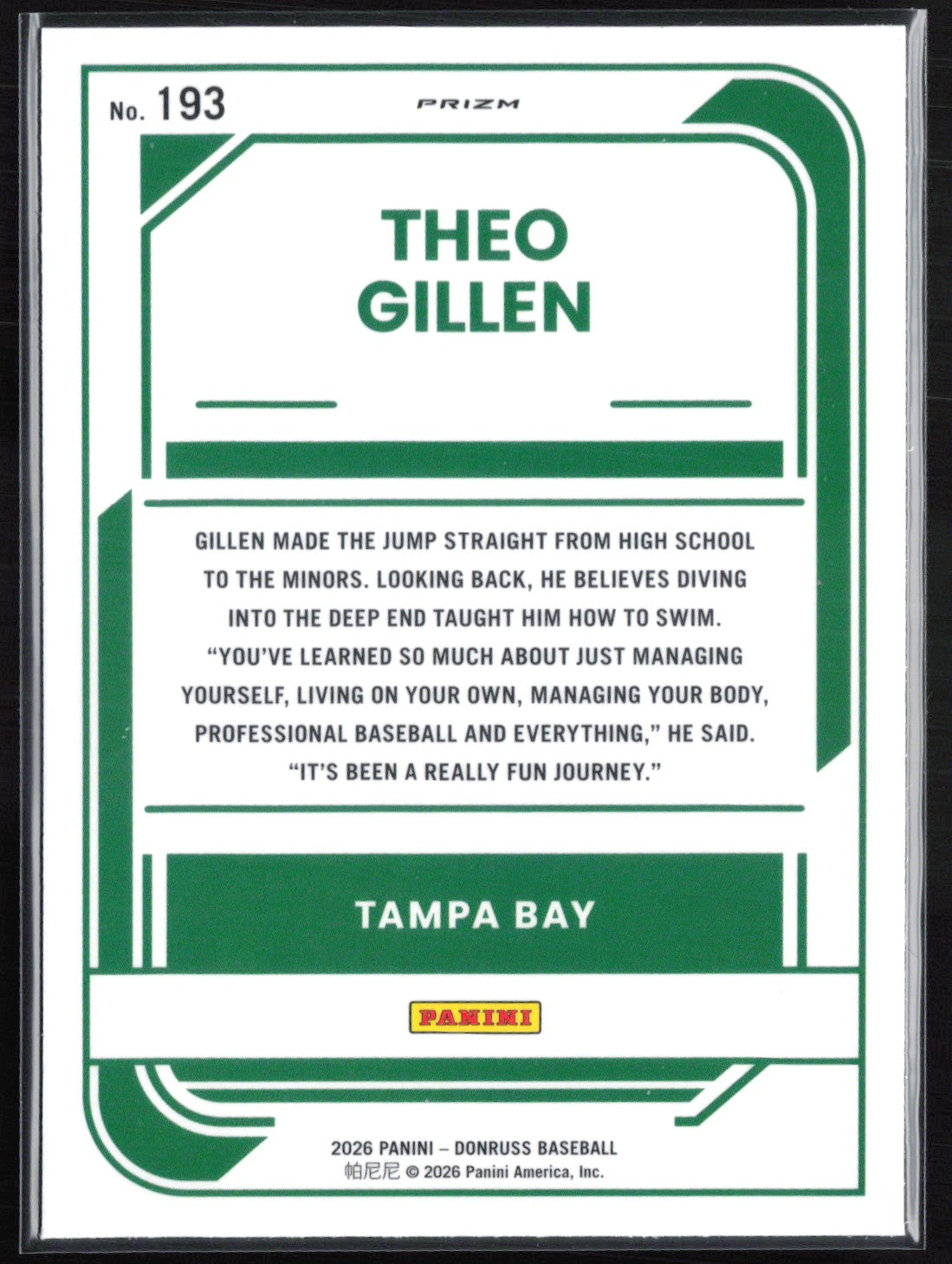 Theo Gillen Rated Prospect Holo