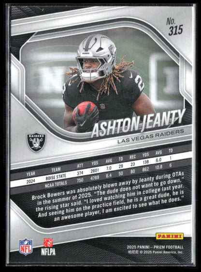 Ashton Jeanty RC 2025 Prizm