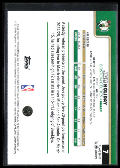 Jrue Holiday 2025 Topps Gold