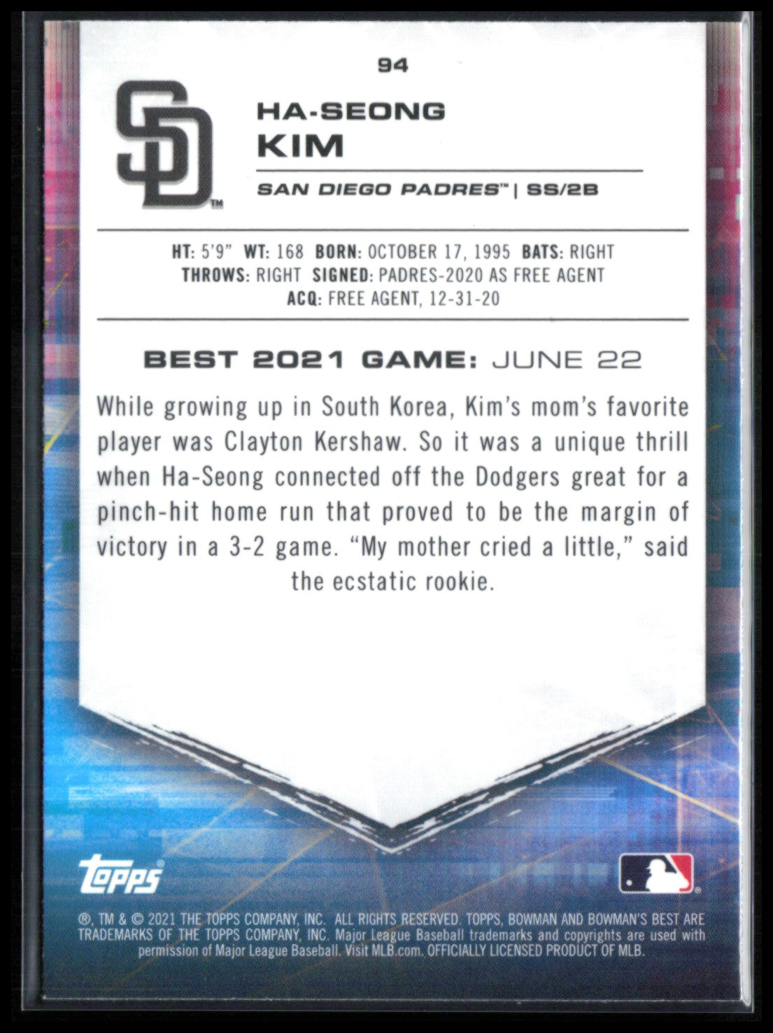 Ha-Seong Kim RC