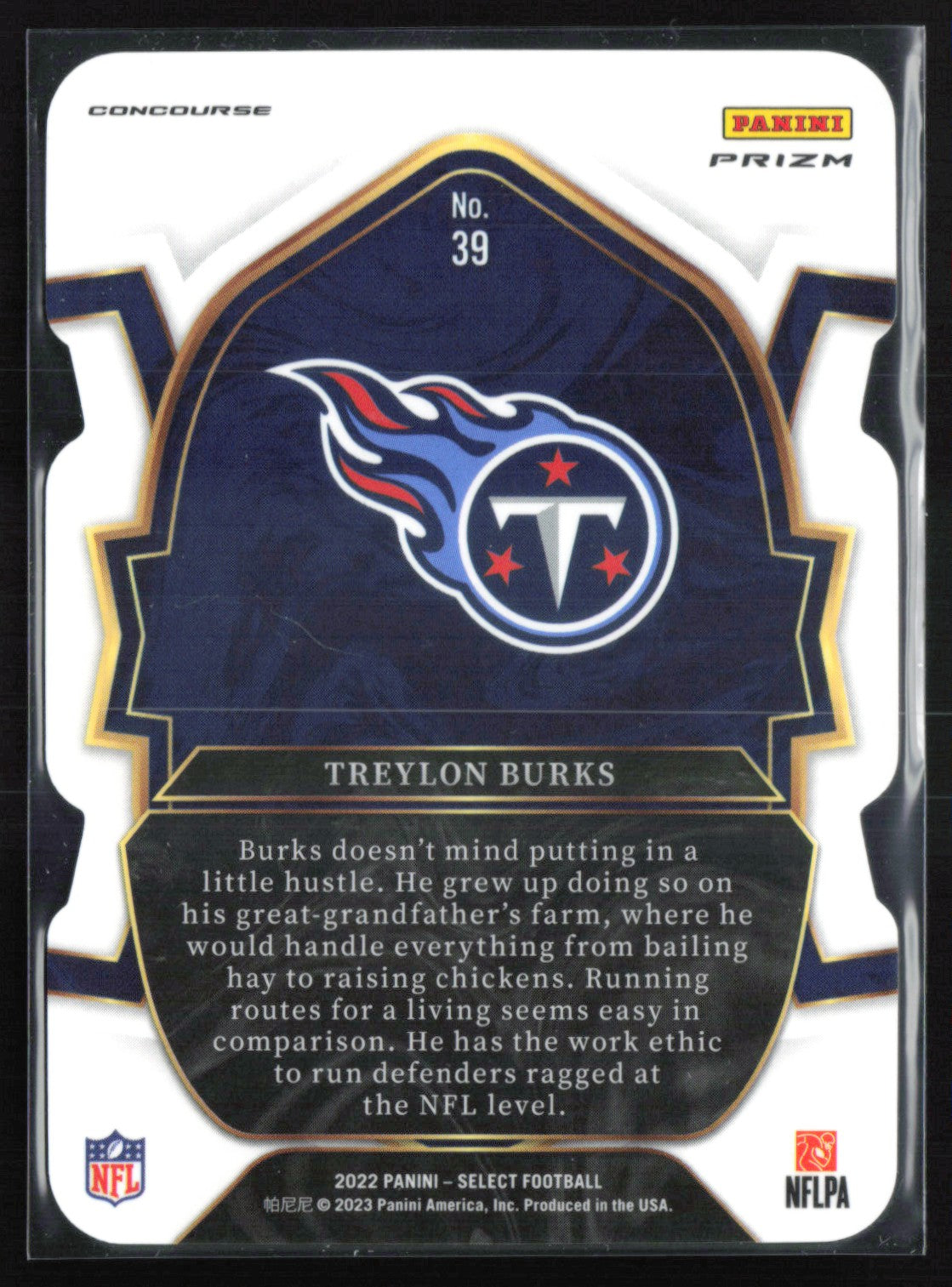 Treylon Burks RC RWB Die-Cut