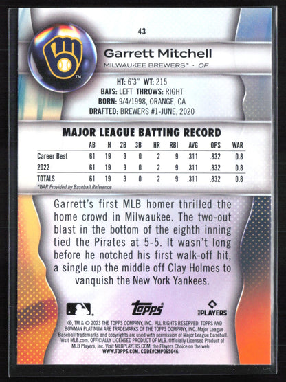 Garrett Mitchell RC