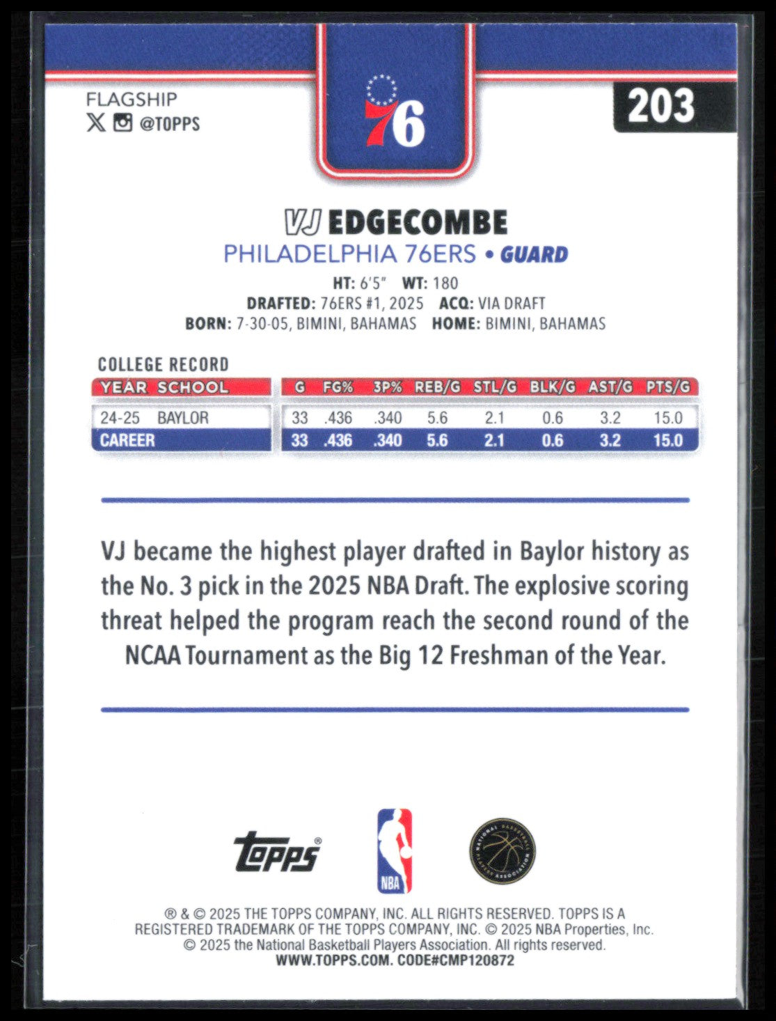 VJ Edgecombe RC