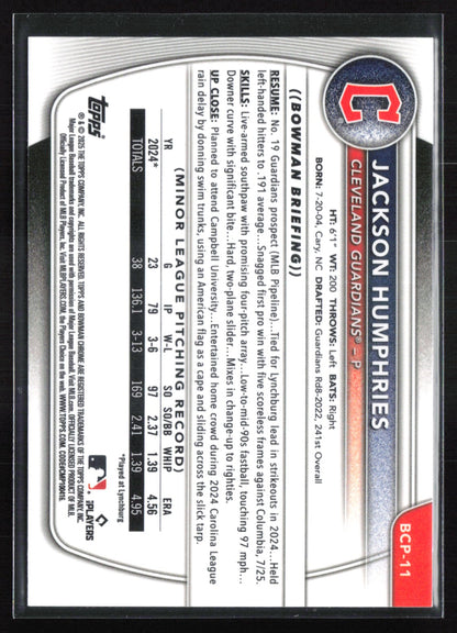 Jackson Humphries 1st Bowman