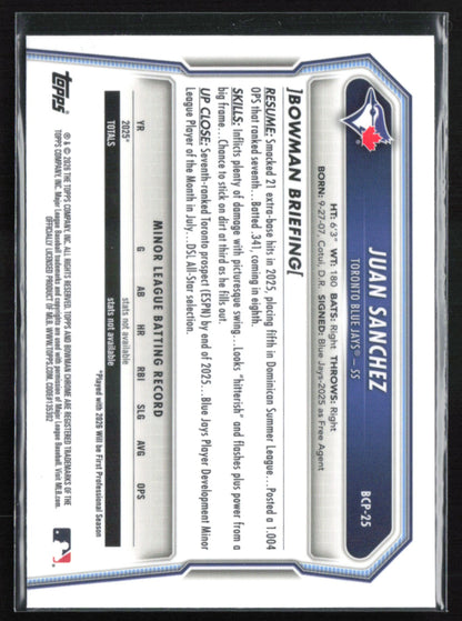 Juan Sanchez 1st Bowman