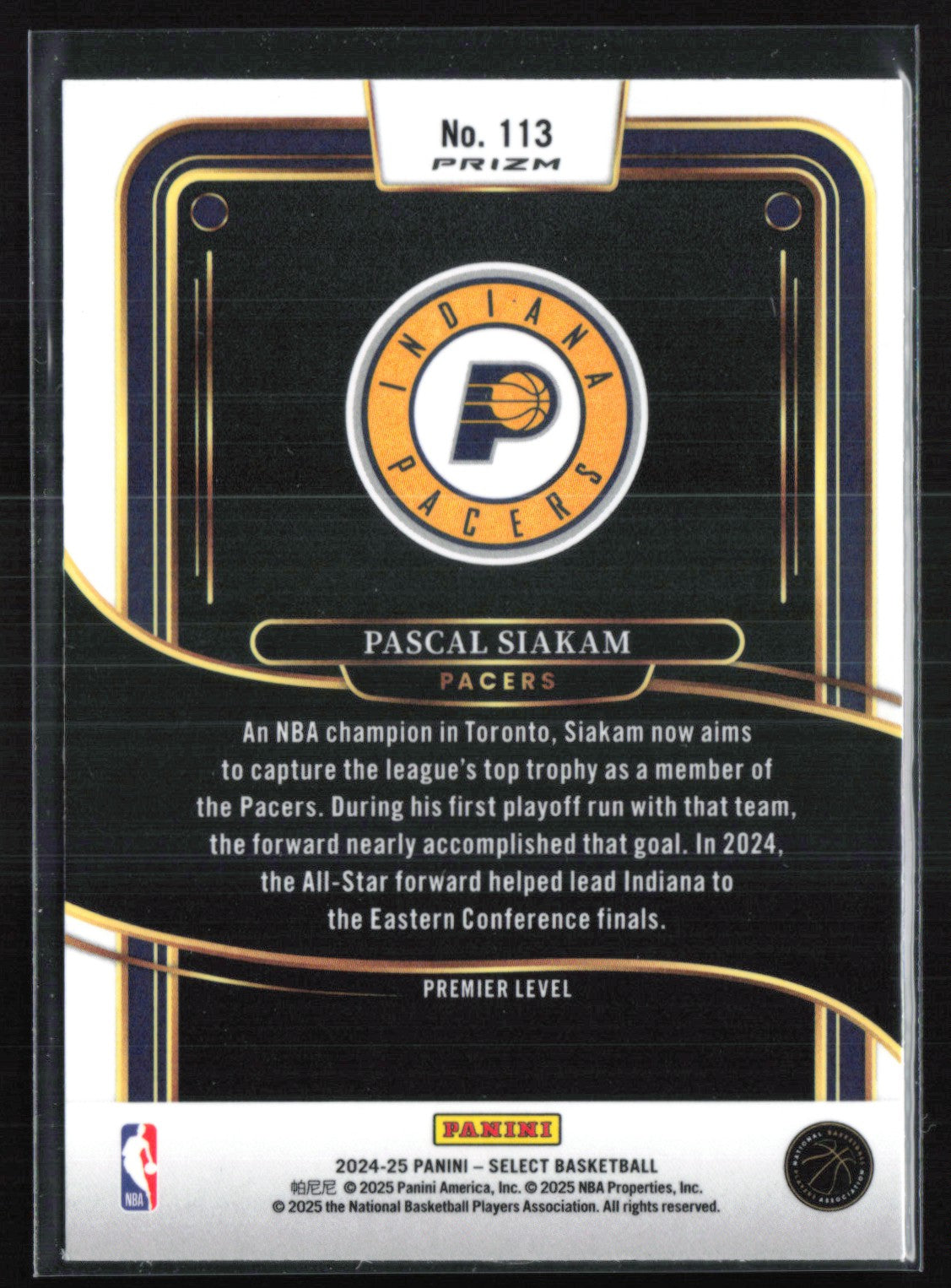 Pascal Siakam Orange Seismic