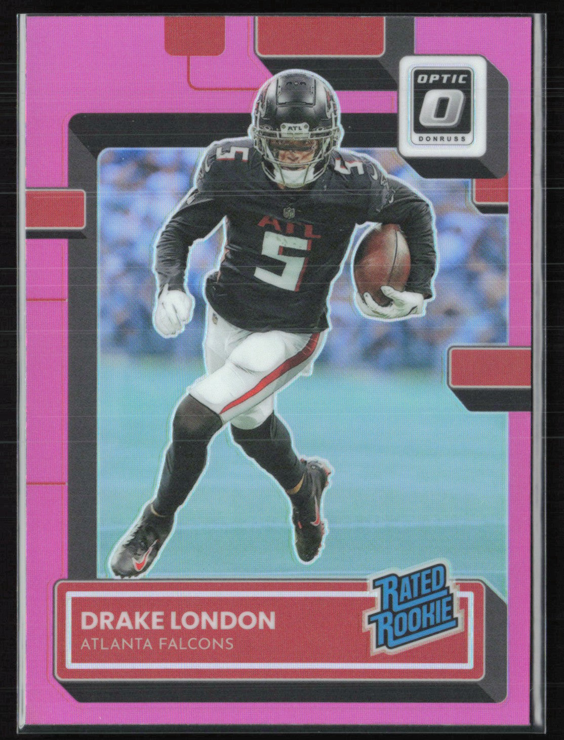 Drake London RC Rated Rookie Pink Holo