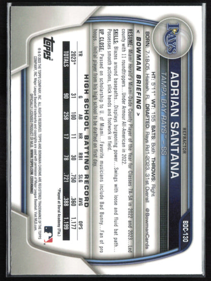 Adrian Santana 1st Bowman Refractor