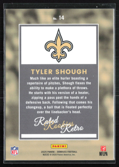 Tyler Shough RC Rookies Retro