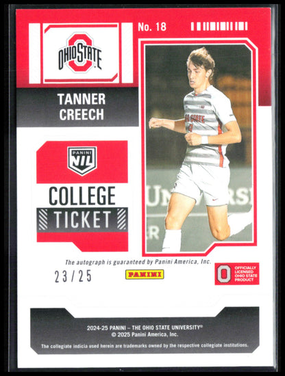 Tanner Creech Auto Cracked Ice /25 NIL Soccer