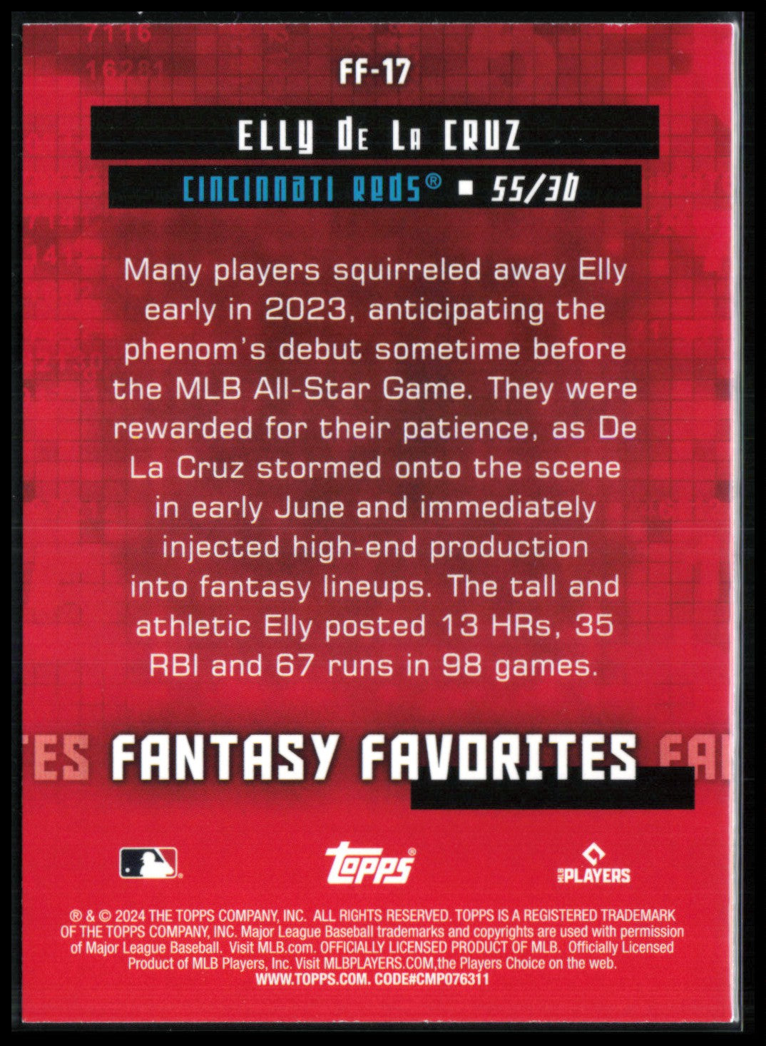 Elly De La Cruz RC