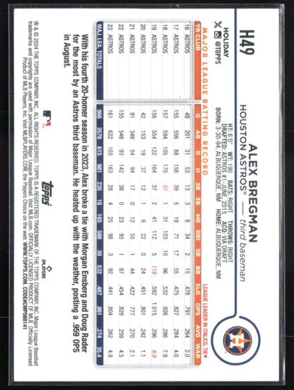 Alex Bregman Holiday