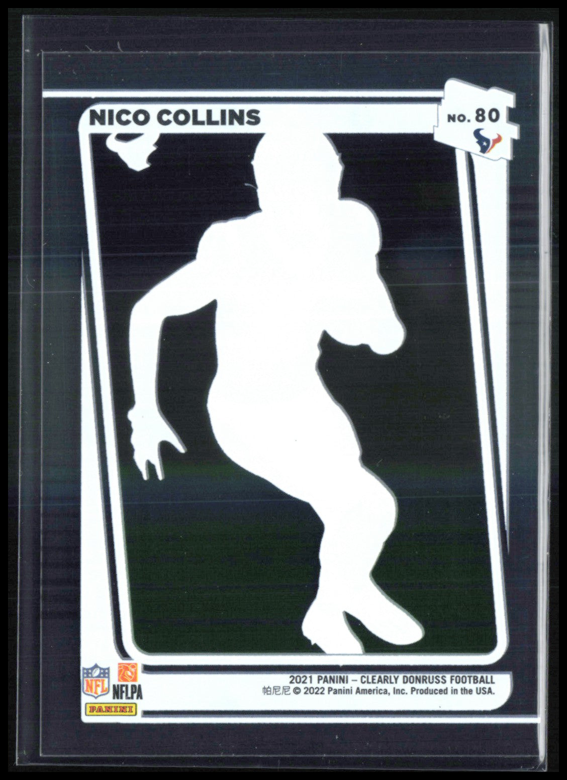 Nico Collins RC Clearly Donruss
