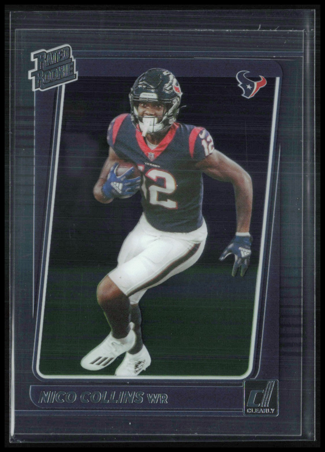 Nico Collins RC Clearly Donruss