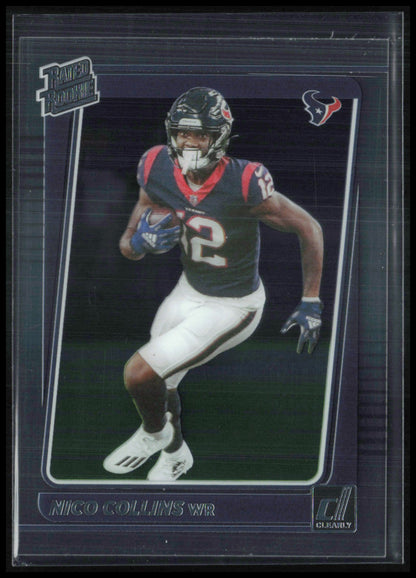 Nico Collins RC Clearly Donruss