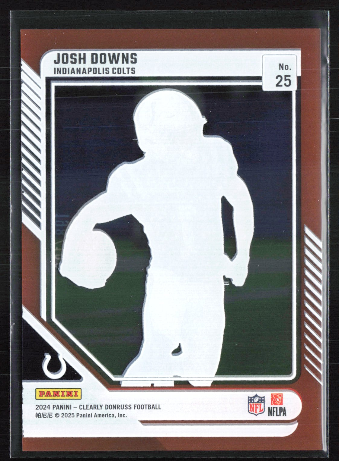 Josh Downs Orange Clearly Donruss