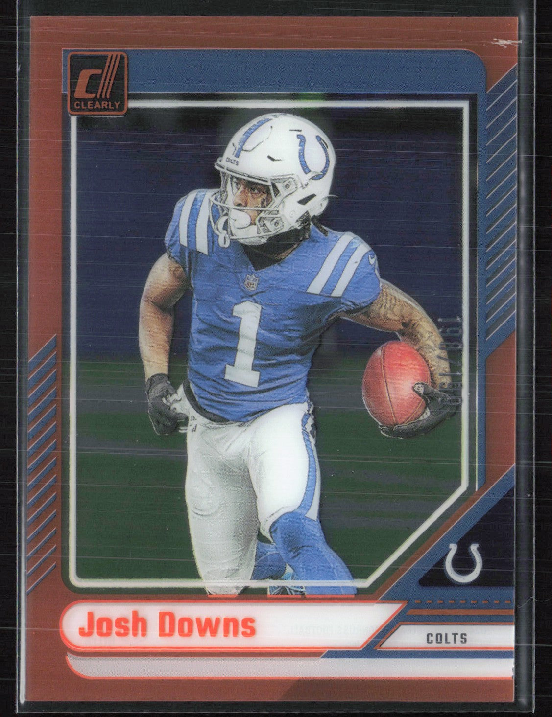 Josh Downs Orange Clearly Donruss