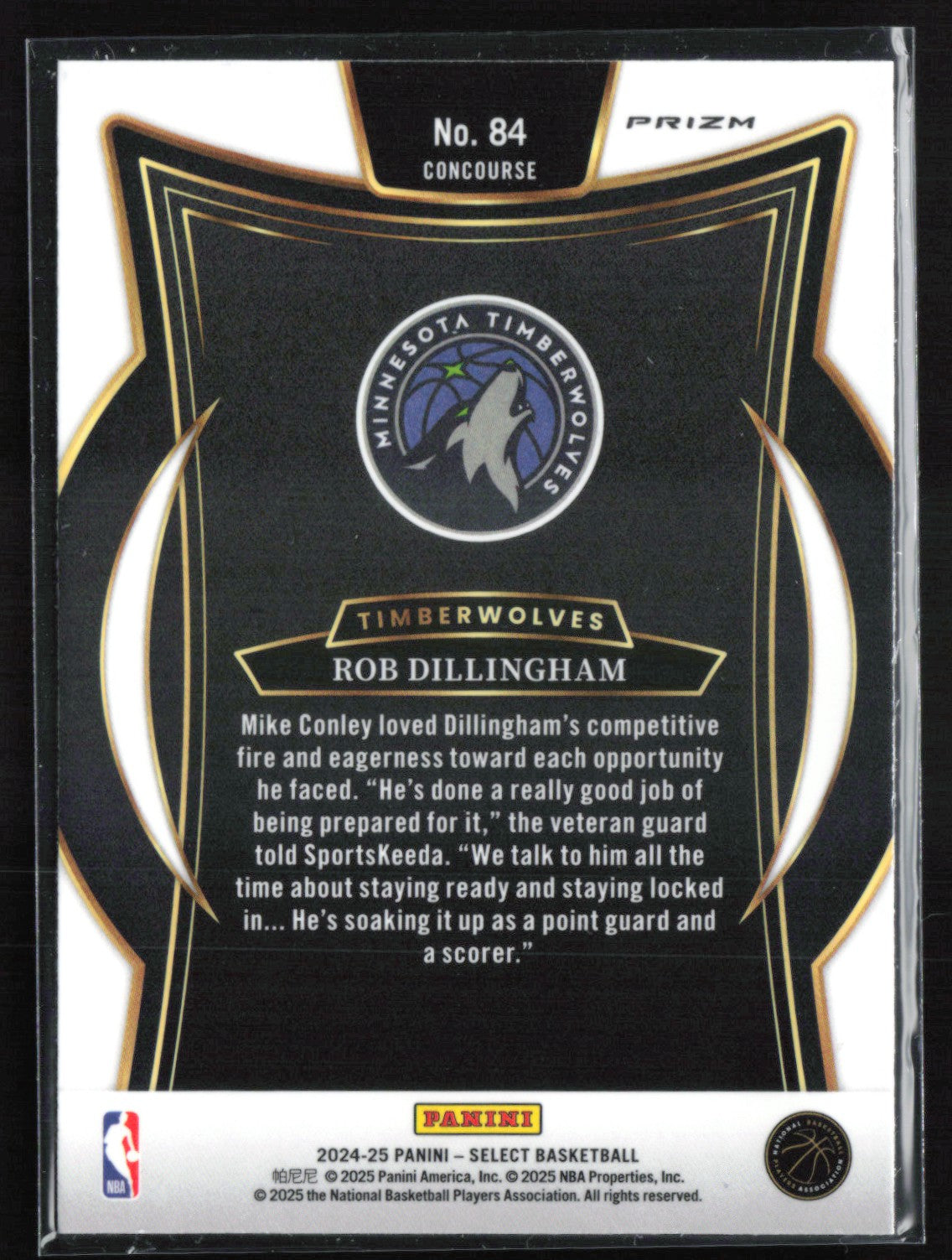 Rob Dillingham RC Silver