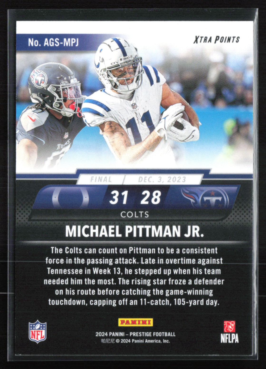 Michael Pittman Jr. /399 Red Foil