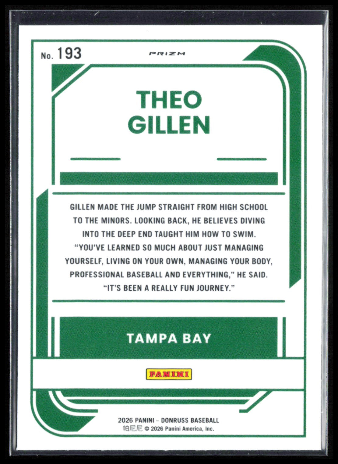 Theo Gillen Rated Prospect Orange Velocity