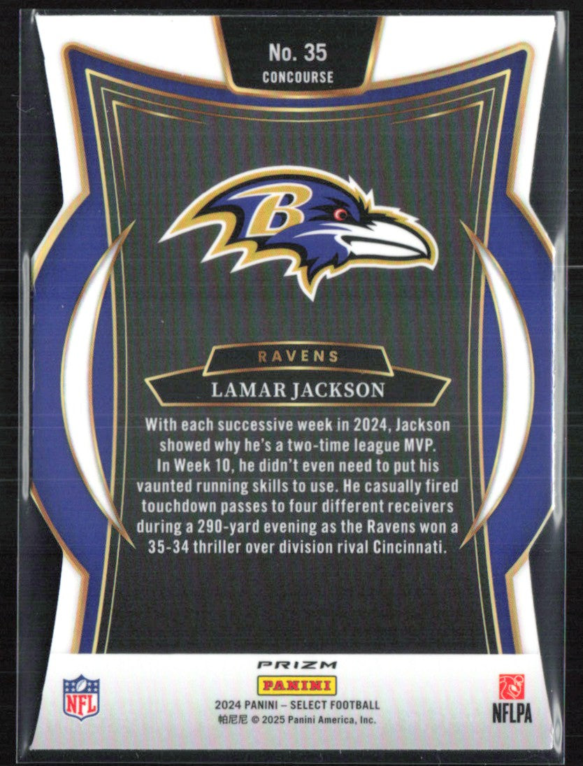 Lamar Jackson Silver Die-Cut