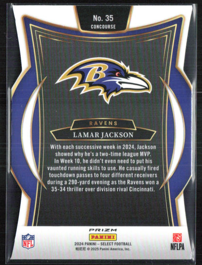 Lamar Jackson Silver Die-Cut