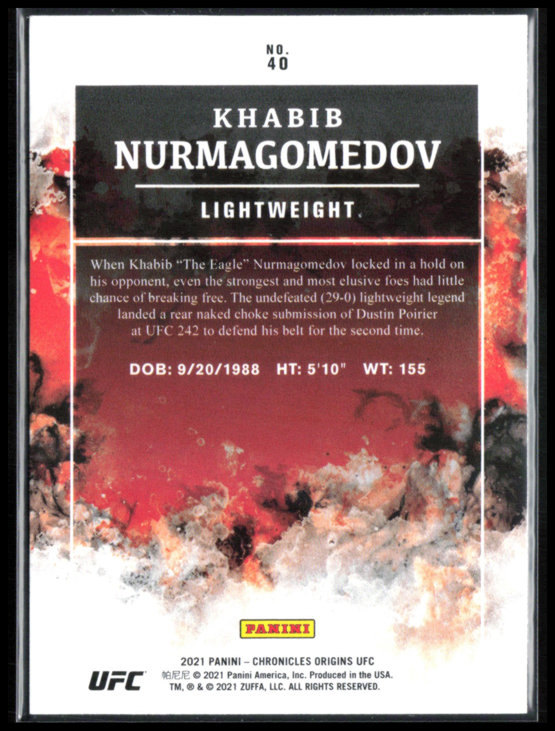 Khabib Nurmagomedov 2021 Origins