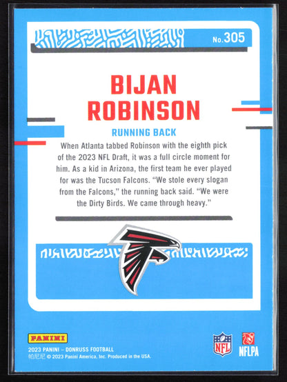 Bijan Robinson RC Rated Rookie