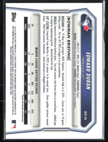 Edward Duran 1st Bowman Reptilian Refractor