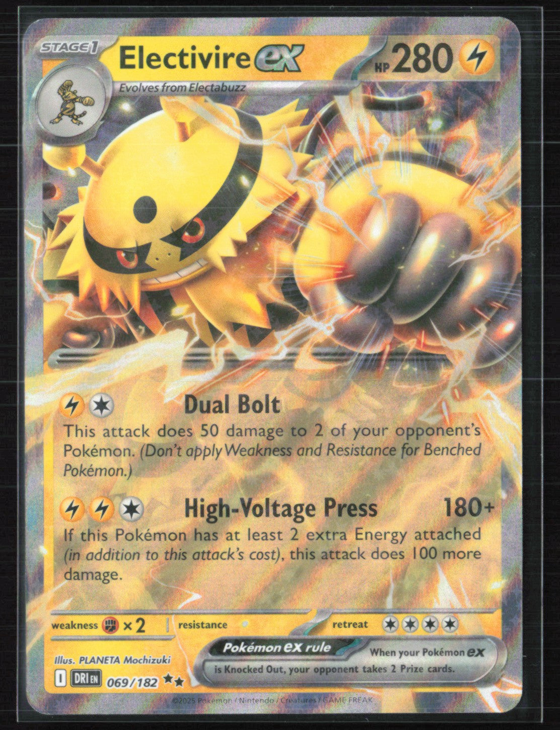 Electivire ex - 069/182 Double Rare